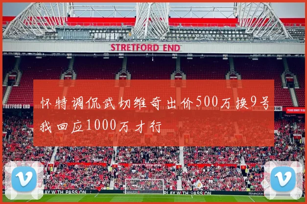 怀特调侃武切维奇出价500万换9号我回应1000万才行